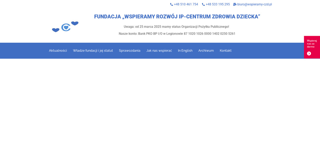 fundacja-wspieramy-rozwoj-ip-centrum-zdrowia-dziecka